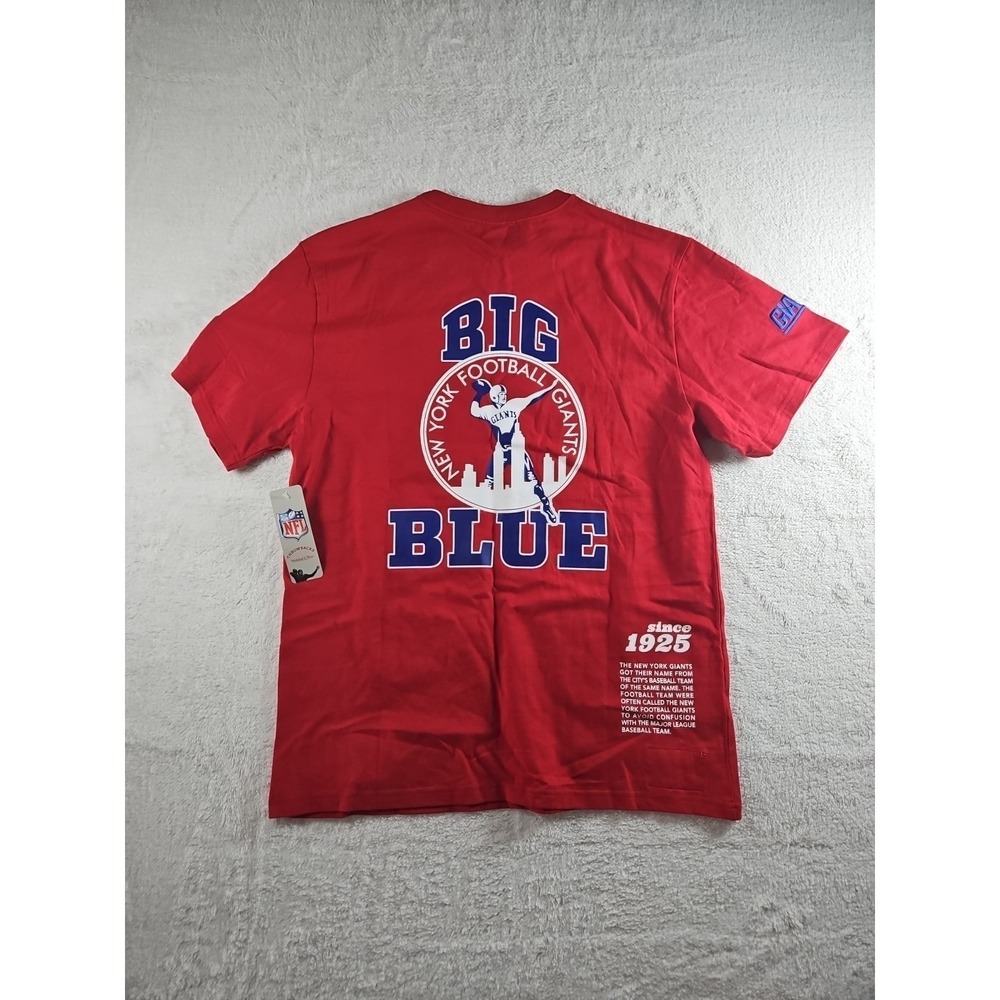 Mitchell & Ness New York Giants Red NFL Team Origins Shirt - Men's Large - Picture 9 of 11